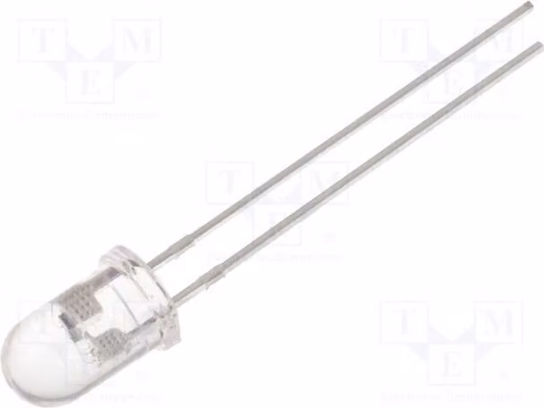2 LED, 5 mm, 20 mA, 3,8÷5 V, 30°, versione: lampeggiante, tricolore, modello OST1MK5A31A, speciale