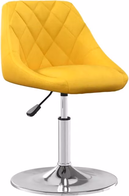 Sedie da Pranzo Girevoli 6 pz Giallo Senape in Velluto 3088776