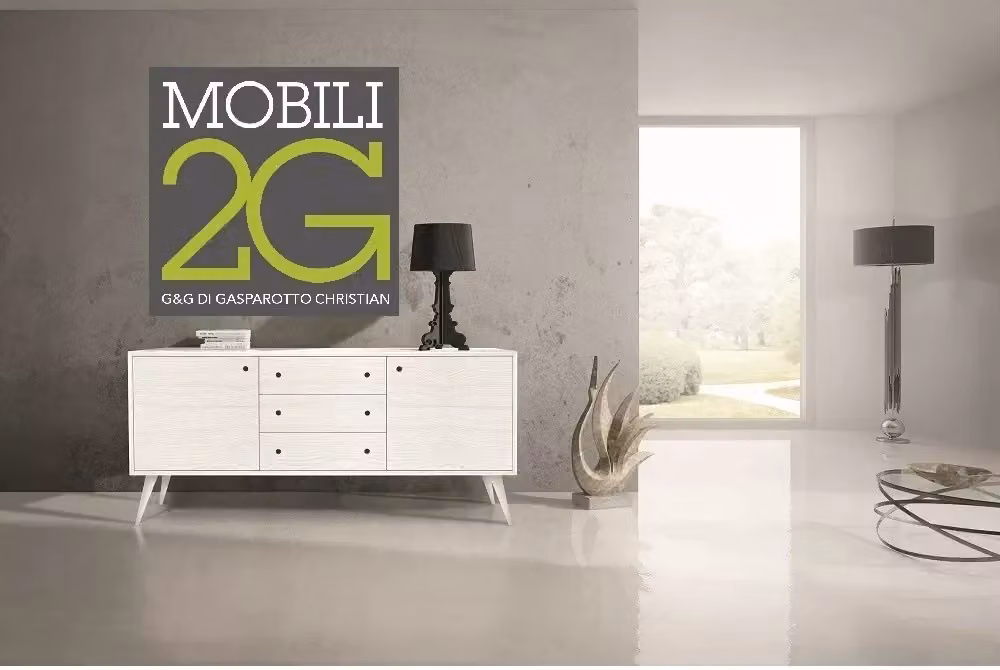 Madia credenza in abete spazzolato bianco Mobili 2G L/P/H: 185 x 50 x 84 cm – 2