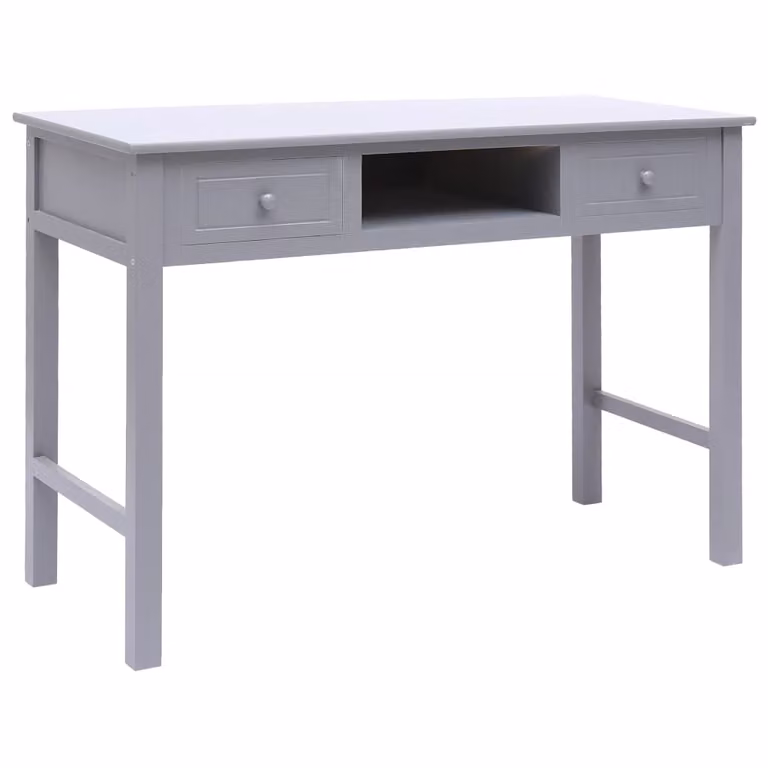 Maison Exclusive - Scrivania grigia 110×45×76 cm in legno