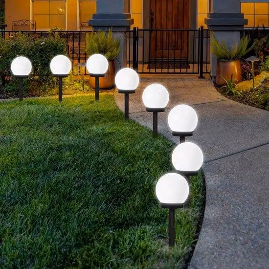 Lampade da tavolo a LED in plastica, impermeabili, confezione da 8 pezzi, diametro 10 cm x lunghezza 33 cm