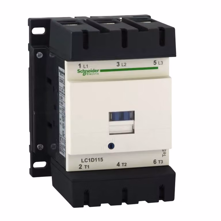 Contattore Schneider Electric LC1D 3p, +1S+1Ö, 55 kW, 115 A, 400 V AC3, bobina 48 V AC LC1D115E7