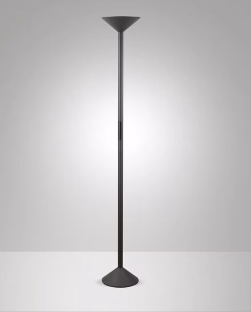 Lampada da terra Tratto LED 50W 4000lm CCT Antracite - Struttura in metallo e metacrilato, Dimmerabile al tocco, IP20, 175.5cm - Tratto Design