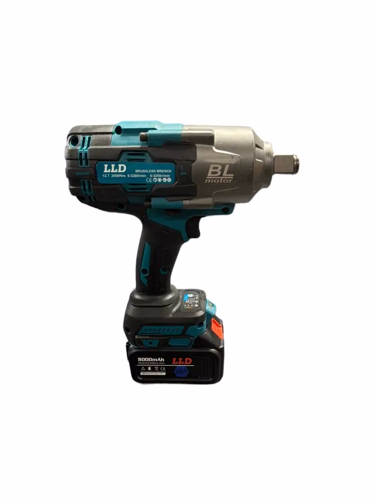 Avvitatore a impulsi svitabulloni 3/4 pollici con motore brushless da 2000Nm e doppia batteria ricaricabile 68V – 2