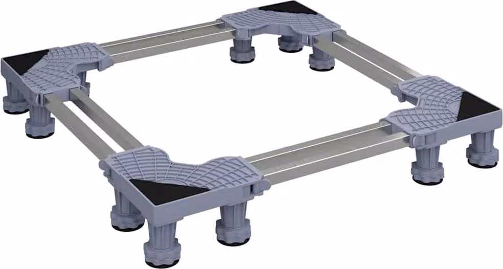 Base per lavatrice Grigio 67 x 67 x 12 cm Acciaio inossidabile