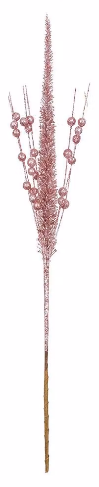 Clayre & Eef Decorazione Ramo Rosa in plastica
