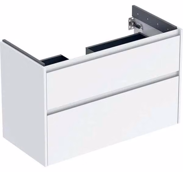 Geberit Renova Plan armoire sous lavabo, avec deux tiroirs, 94,8x60,6x44,6cm, 504.032.01.1, 504.032.01.1