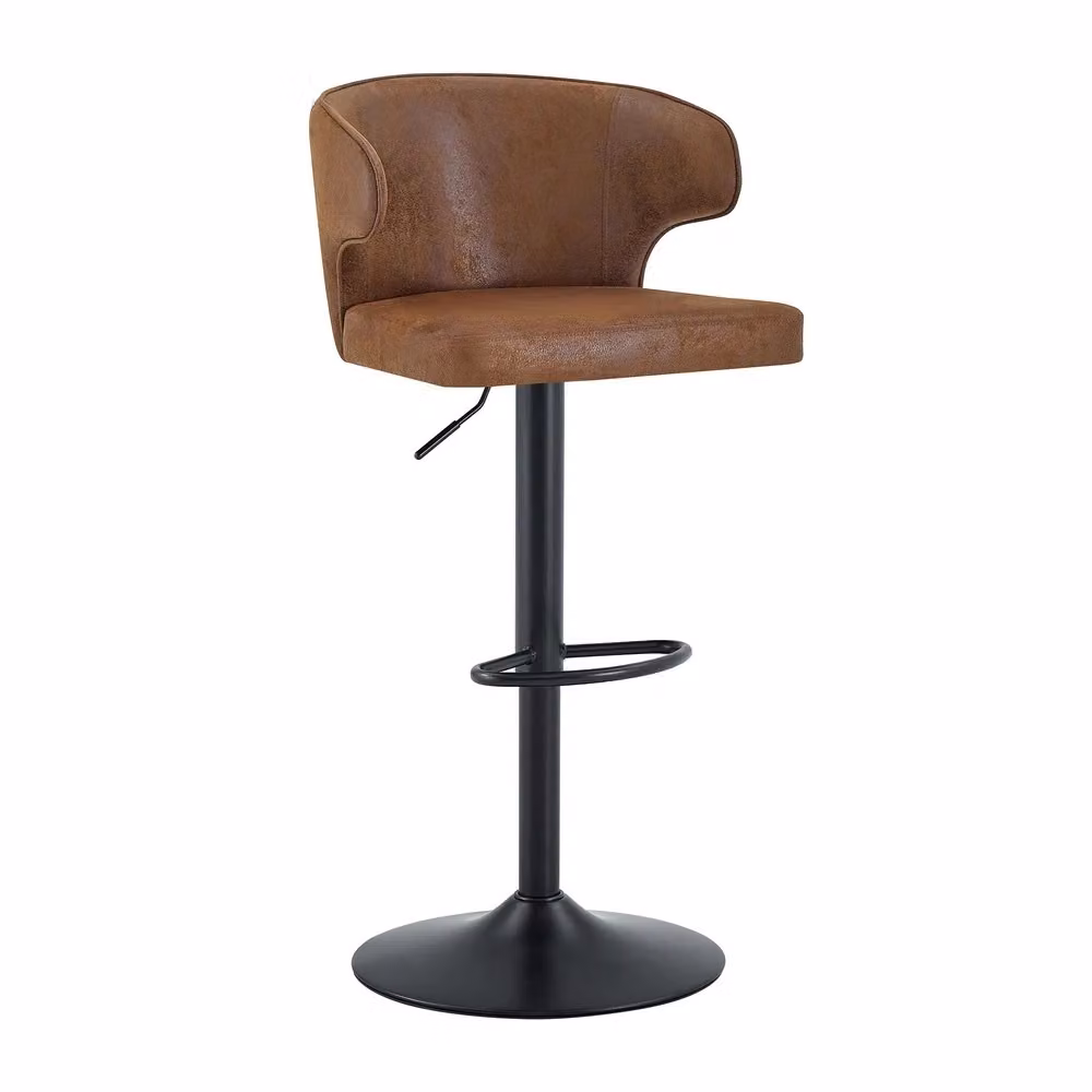 Set di 2 sgabelli da bar Minimal grigi con schienale, girevoli a 360° e altezza regolabile – 2