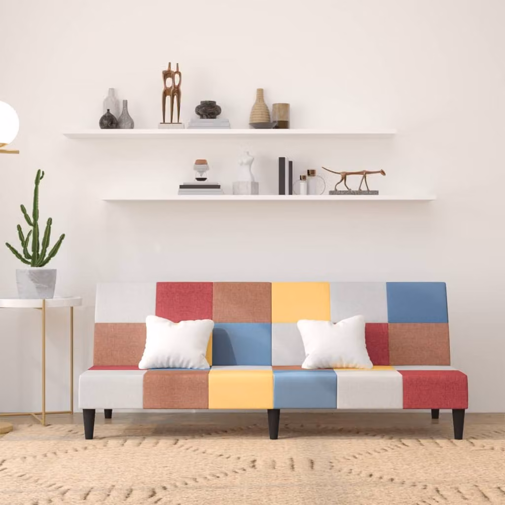 Maison Exclusive - Divano letto a 2 posti in tessuto