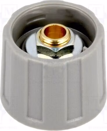 1 x Manopola rotante senza indicatore, diametro 20x15,5 mm, diametro albero: 6 mm, grigia. Codice: A2520068. Manopole rotanti per Dr
