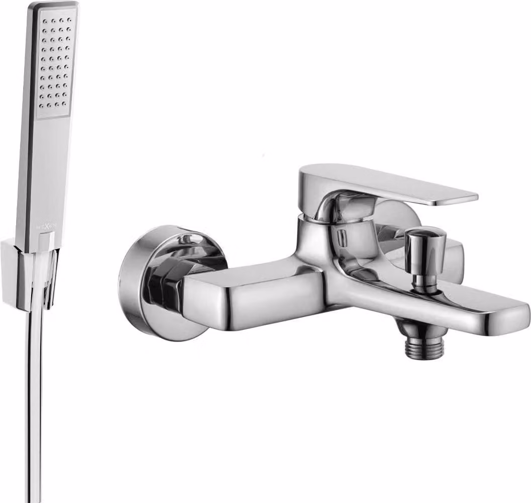 Mexen Lynx R72 rubinetto da bagno con set doccia, cromo - 74593R72-00