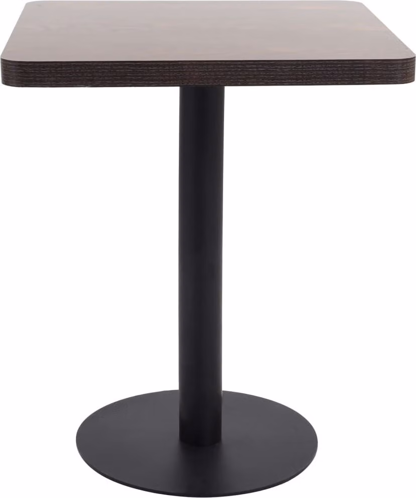vidaXL Tavolo da bistrot marrone scuro 60x60 cm MDF