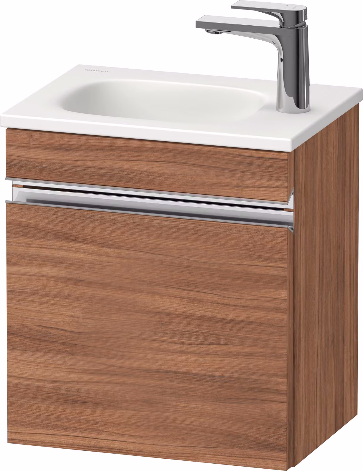 Duravit Sivida bâti-support pour lavabo, charnières à droite, poignée profilée chromée, 400x295x440mm, pour Sivida, SV4649R10790000, SV4649R10790000