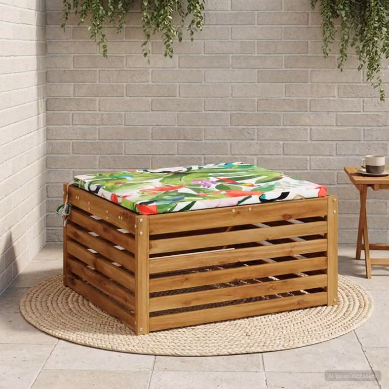 Cuscino per sedia vidaXL SOEST in poliestere con rivestimento lavabile e resistente ai raggi UV, multicolore