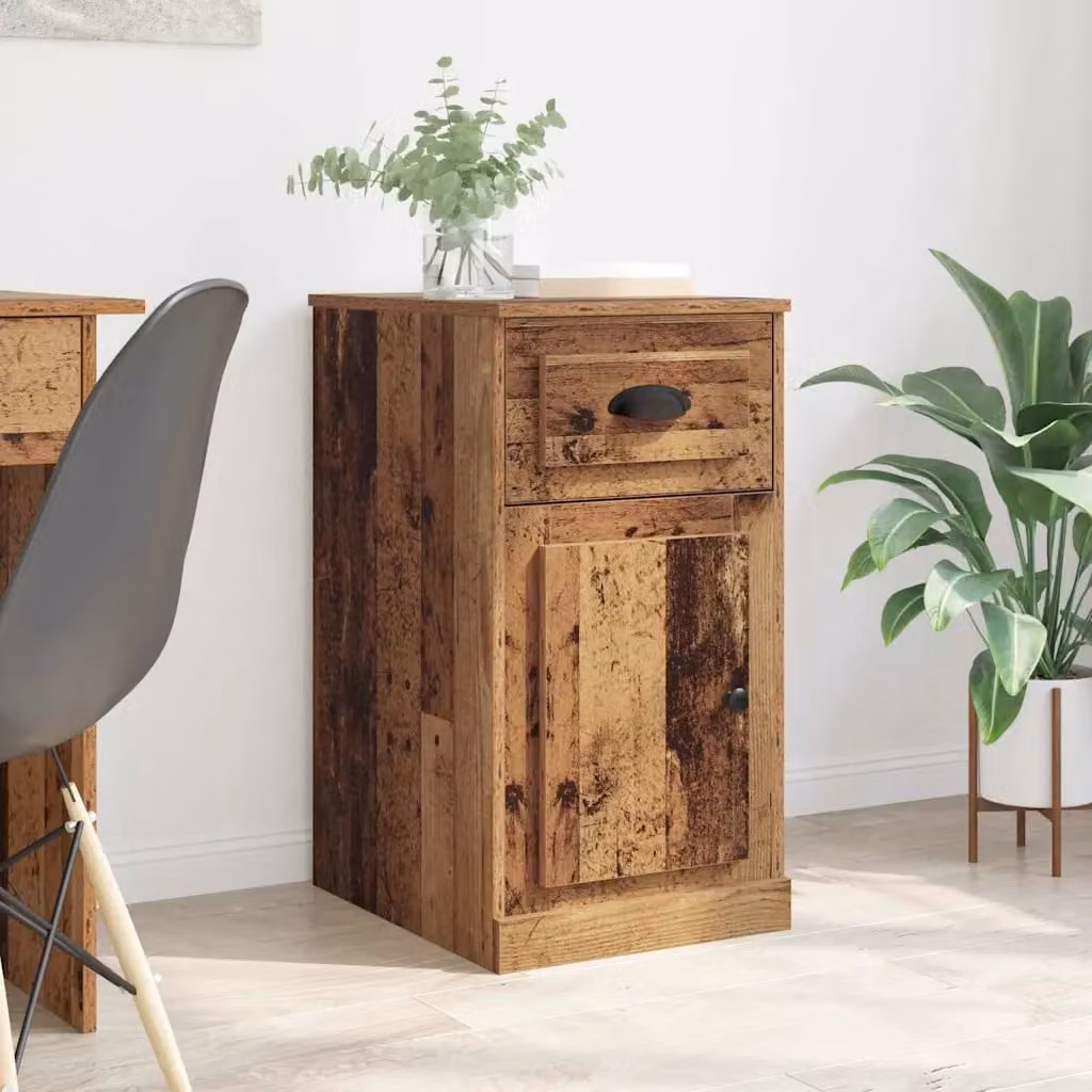 Mobile laterale vidaXL in legno ingegnerizzato marrone L: 40 cm, P: 50 cm, H: 75 cm