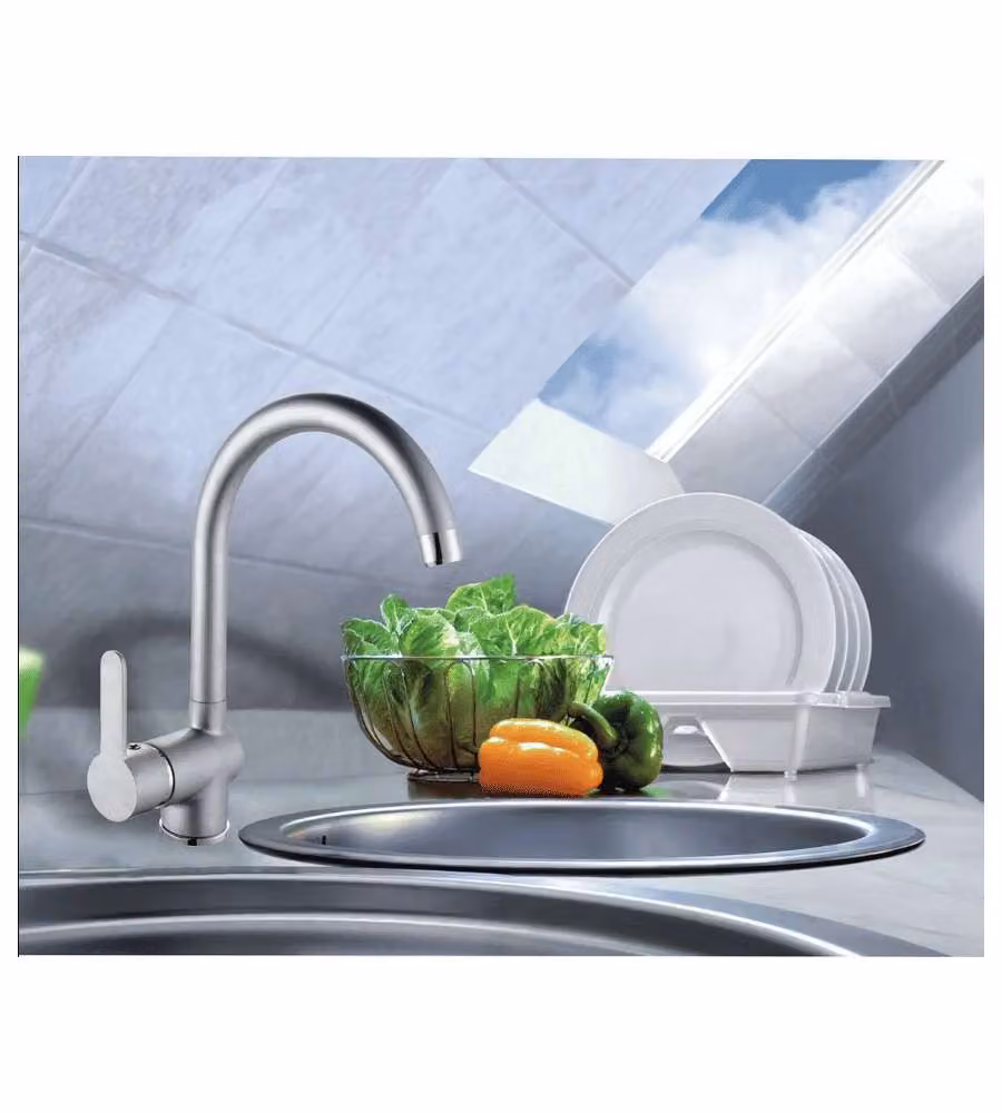 Rubinetto Bagno Anika Cromato per Lavabo con Piletta Pop Up