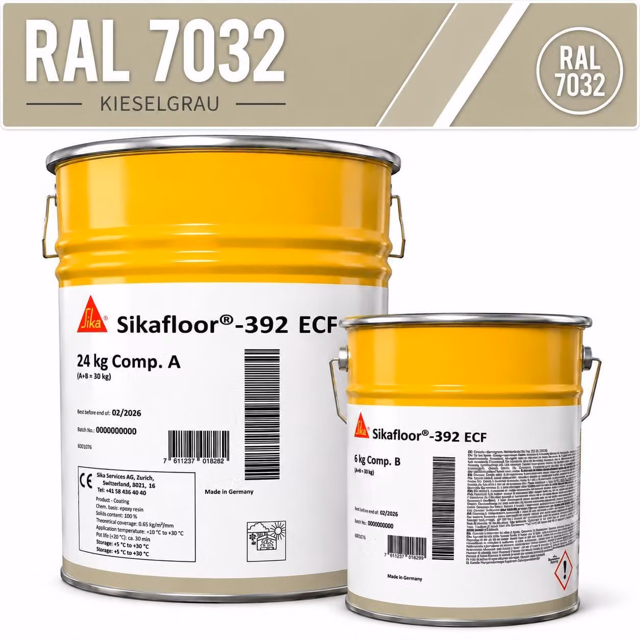 Sikafloor-392 ECF 2K 30kg - RAL 7032