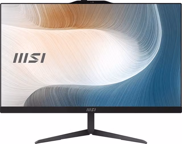 PC All-in-One MSI Modern AM242 1M-1640IT da 24 pollici FHD, Nero, Intel i7-150U, 16GB RAM, SSD 1TB, Windows 11 Pro
