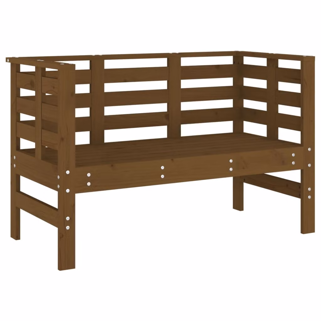Panca da Giardino Ambra 111,5x53x71 cm Legno Massello di Pino
