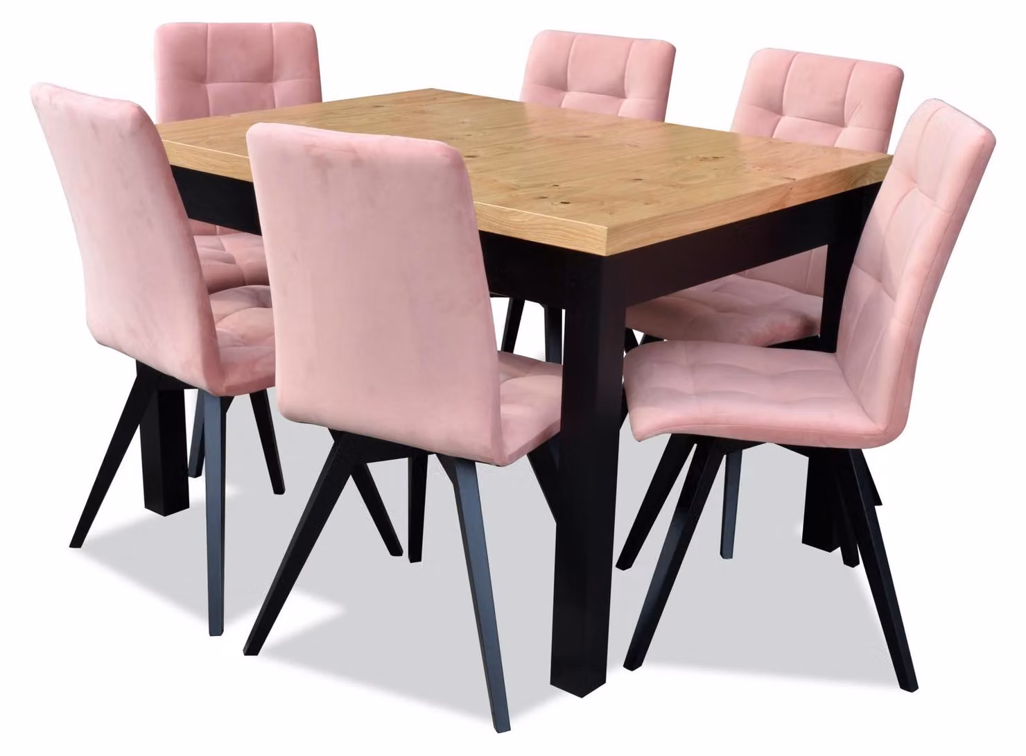 Luxus Esszimmer Gruppe Garnitur Design 7tlg.Tisch + 6 Stühle Lehnstühle Möbel
