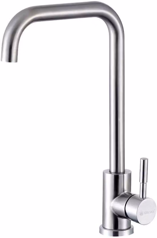Rubinetto da cucina in acciaio inossidabile con elevata portata d'acqua, rubinetto da cucina completamente orientabile per cucine moderne, rubinetto da cucina ad alta pressione con allacciamento idraulico, rubinetto da cucina di ultima generazione con imp