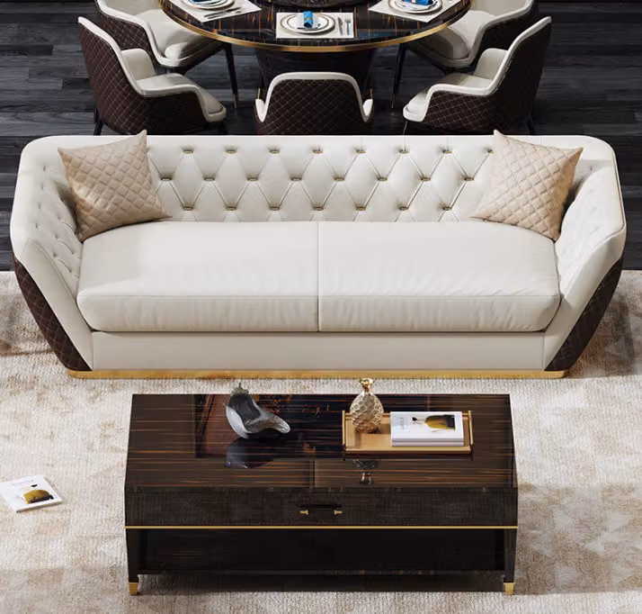 Sofa 3 Sitzer Couch Wohnlandschaft Garnitur Design Modern Sofa Sitz Dreisitzer