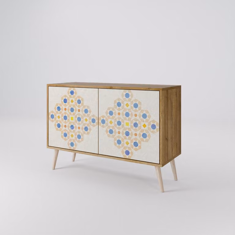 Cassettiera Spacerebels a 2 ante - credenza cassettiera - credenza alta - mobile guardaroba - soggiorno camera da letto - 57,5×111×42 (HxLxP)