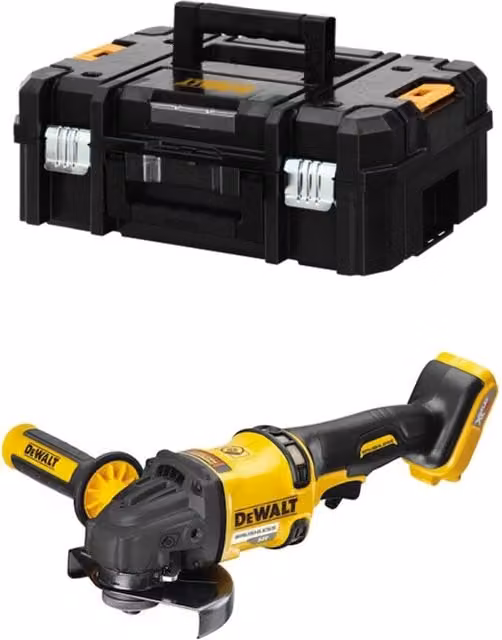 Smerigliatrice DeWalt DCG418NT FlexVolt Gialla con sistema TSTAK II
