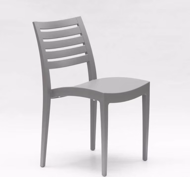 Sedia da pranzo impilabile Sedia da pranzo Polipropilene da giardino Outdoor Grand Soleil Firenze - Grigio