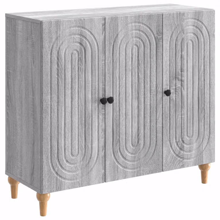Credenza Grigio Sonoma 89 x 34,5 x 80 cm Legno ingegnerizzato
