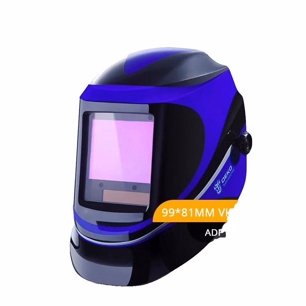 Casco da saldatura, con oscuramento automatico, alimentato a energia solare, ampio campo visivo, modello MZ232