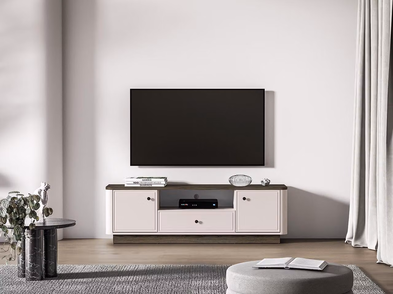 Mobile porta TV ARLENA - rovere / cashmere