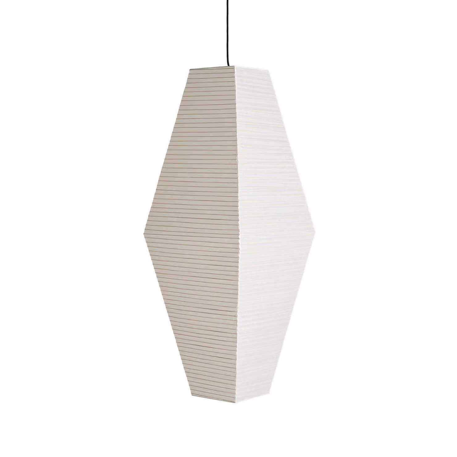 HAY Paralume Prism, altezza 110 cm, bianco, carta Prism, Bianco / Opale, Carta / Lunolit / Lunopal, Design