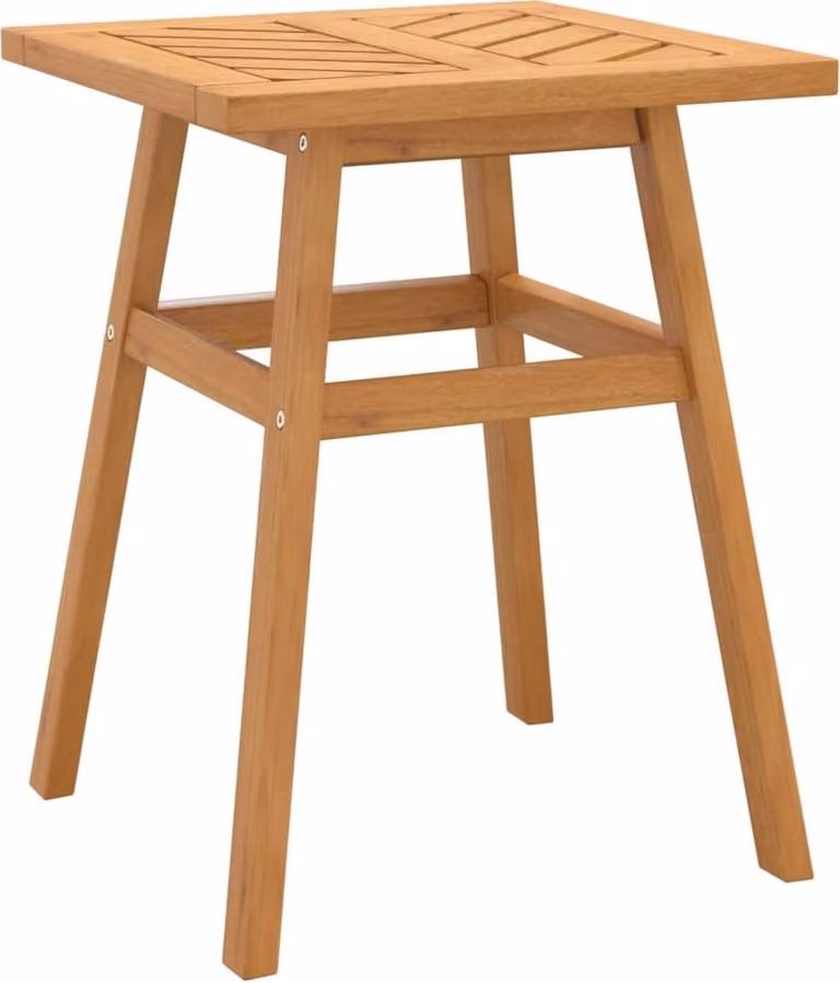 Tavolino 45x45x60 cm in Legno Massello di Acacia
