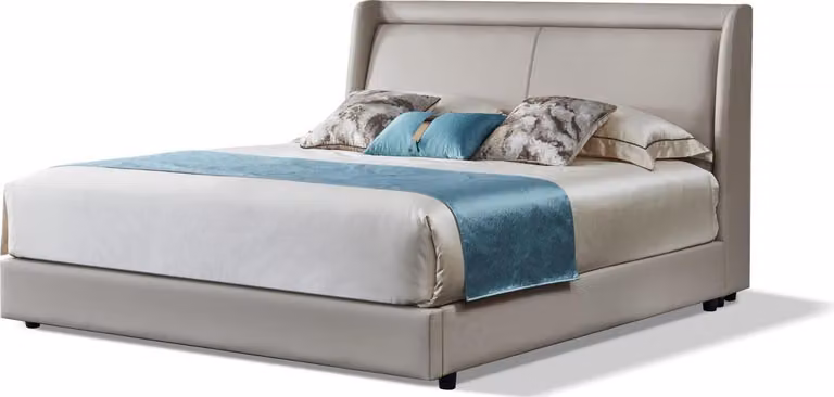Luxus Schlafzimmer Bett Polster Design 180x200cm Doppel Hotel Betten Leder