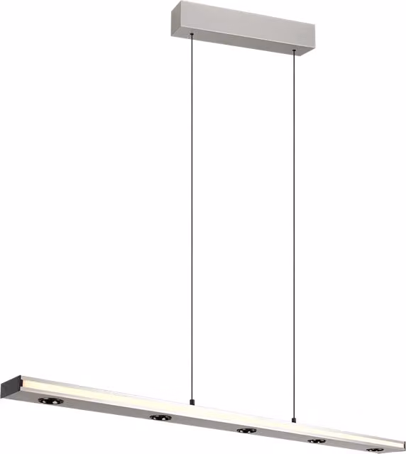 Lampada a sospensione LED bi-emissione, metallo, acciaio, L110 cm, Graham