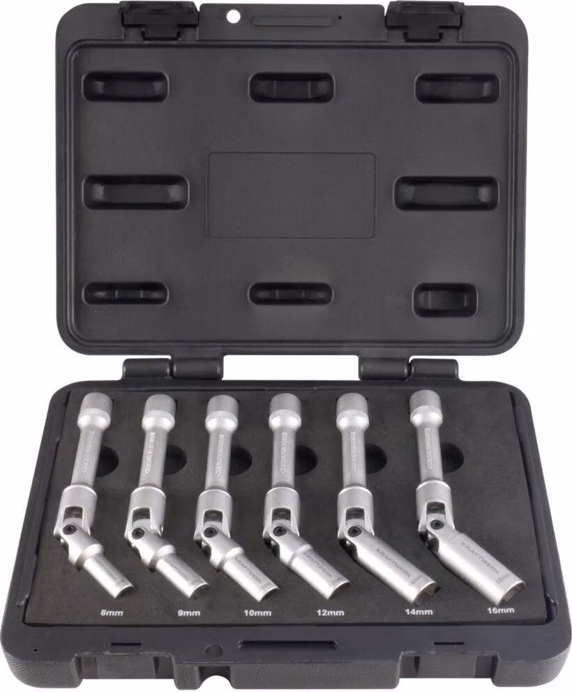 Set di chiavi per candelette Kraftwerk, 3/8", lunghe