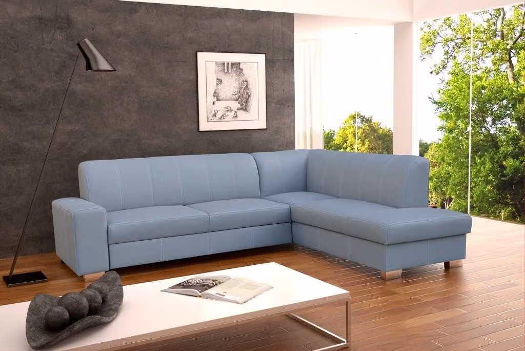 Sofa Schlafsofa Designer Sofa mit Bettfunktion + Bettkasten Ecksofa Couch