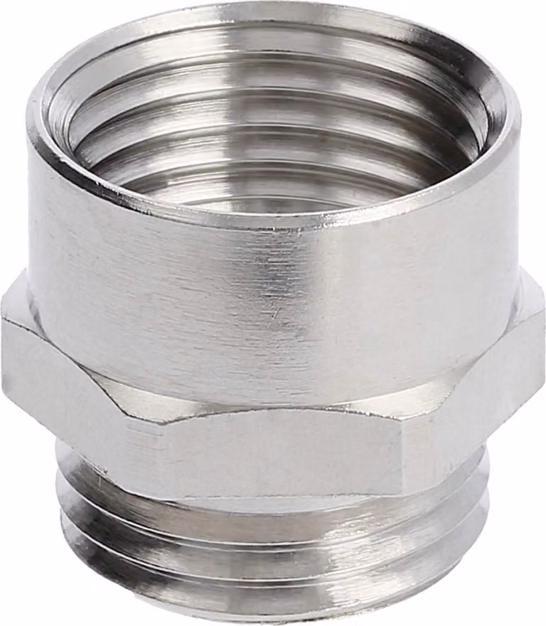 Raccordo intermedio LAPP PG/PG PG9x1,41 MSZ-09 corto esagonale ottone (CuZn) nichelato filettatura di collegamento 6,0 mm - 1 pezzo