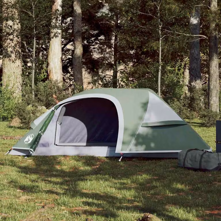 Tenda da campeggio a cupola impermeabile vidaXL per 1 persona, verde