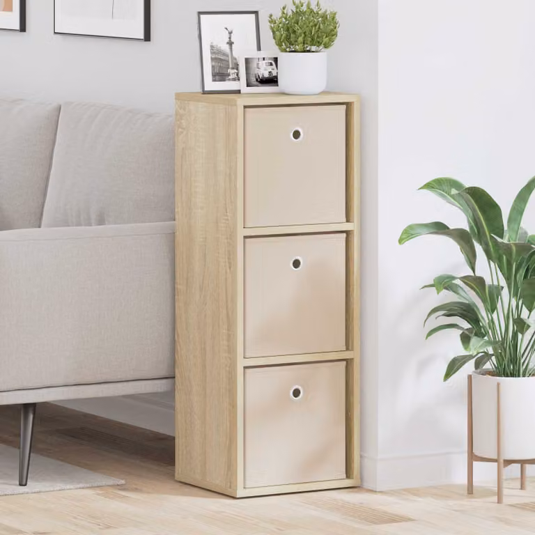 Credenza con cassetto vidaXL in Rovere Sonoma, colore marrone, L 30,5 cm x P 27 cm x H 84,5 cm