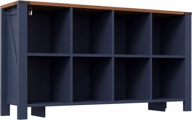 Mobile con 8 scomparti aperti in MDF, 140 x 34 x 75 cm, per cucina, soggiorno e sala da pranzo