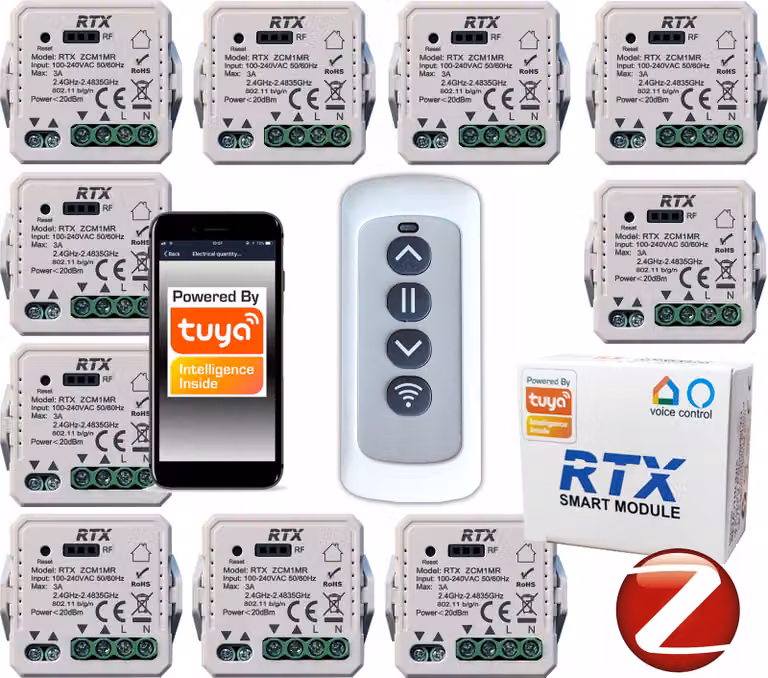 10x TUYA unità di controllo tapparelle telecomando Zigbee RFRCM GRATIS