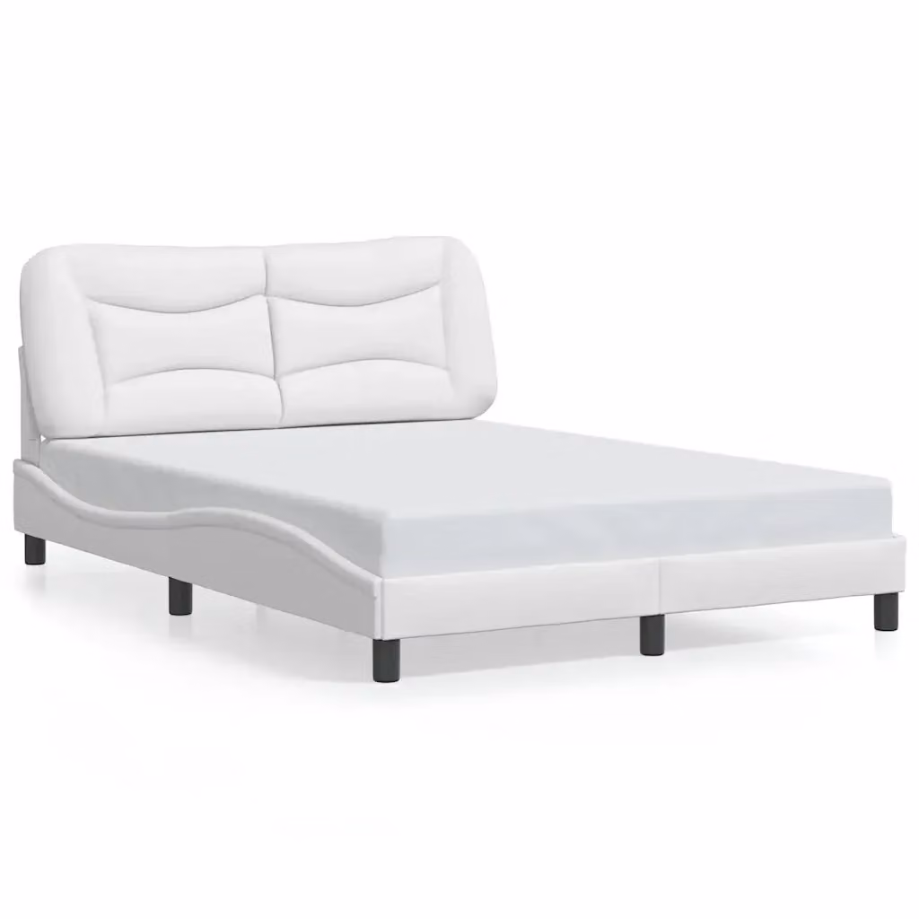 Giroletto senza materasso vidaXL Hvar bianco in similpelle L/P/H: 140 x 190 x 74,5 cm – 2