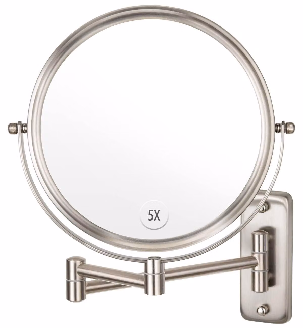 Specchio da trucco Omgoods con ingrandimento 5x e doppia faccia