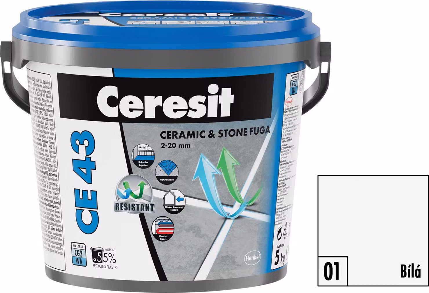 Ceresit Grout CE 43 Grand'Elit Bianco, 5 kg