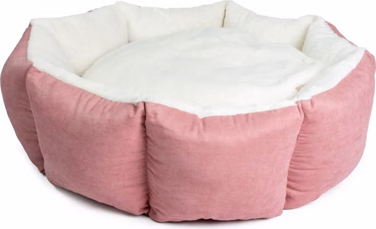 Cuccia per cani Duvo+ Hexa Velvet rosa, taglia: L