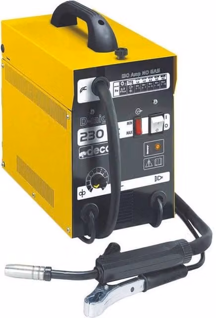 Saldatrice a filo senza gas Deca D-MIG 230 AC, colore giallo – 1