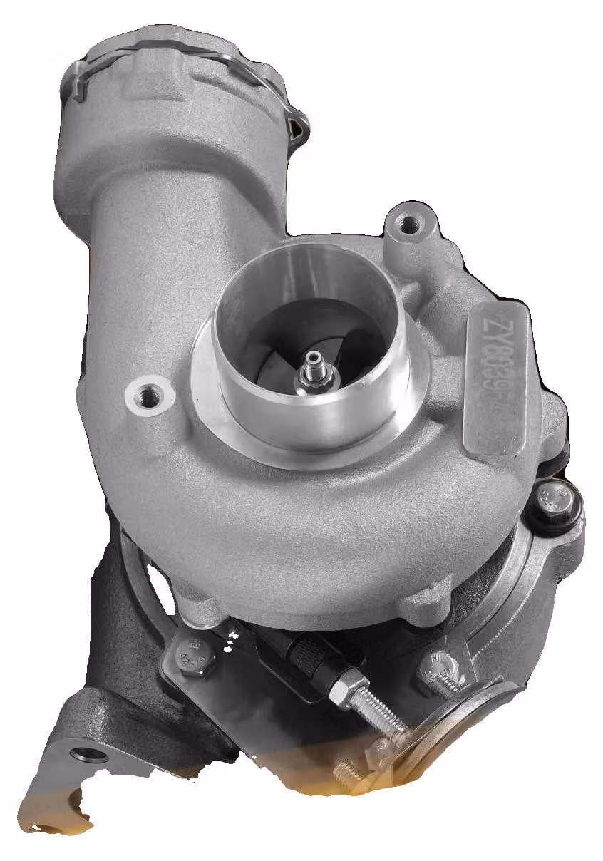 Turbocompressore con guarnizioni per Audi A6 2.0, realizzato con materiali di alta qualità, dimensioni: 26 cm di lunghezza, 24 cm di larghezza, 22 cm di altezza
