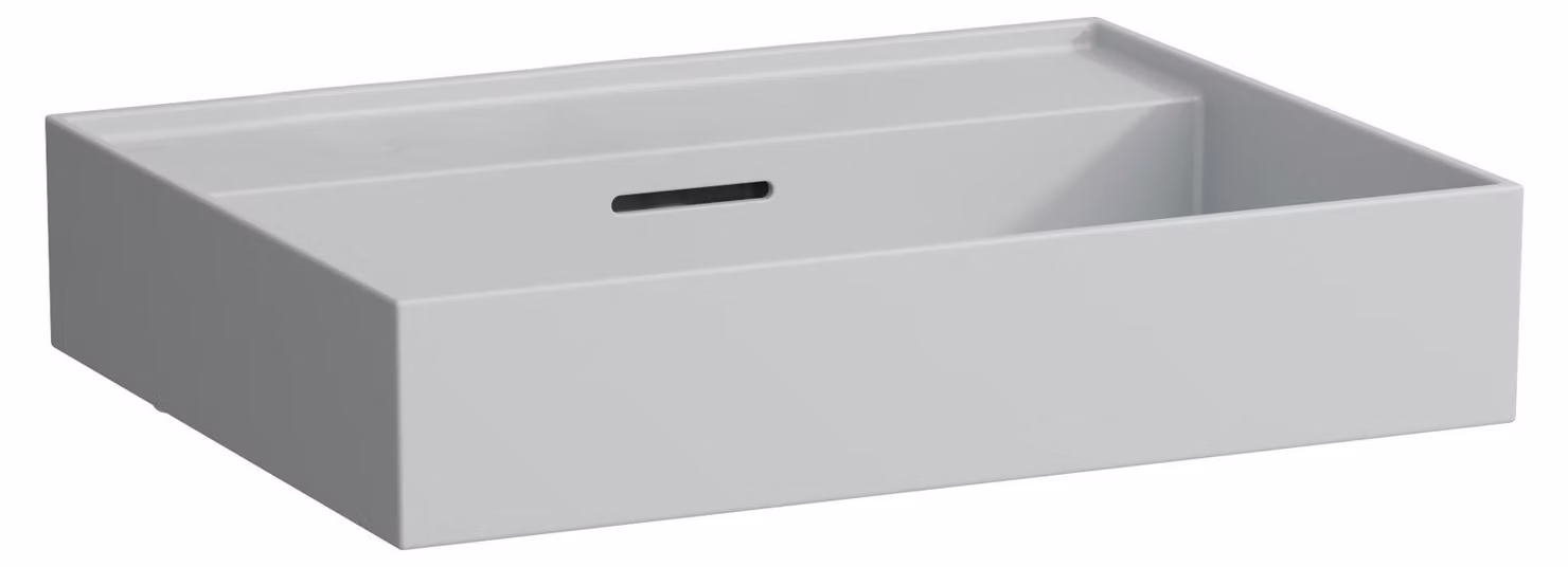 LAUFEN Kartell lavabo à encastrer, sans trou pour robinet, avec trop-plein, 600x460mm, H8103337591091, H8103337591091